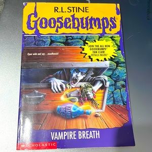 Goosebumps Vampire Breath R.L. Stine 1996 1st Scholastic Printing